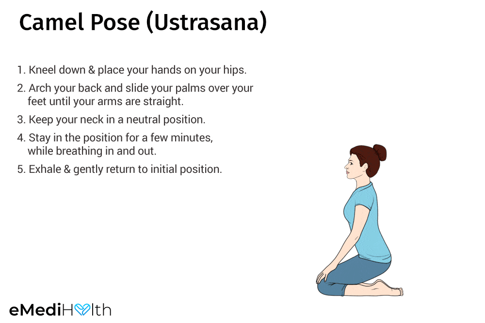 camel pose (ustrasana) for boosting immunity