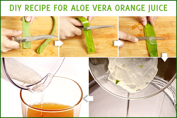 how to make aloe vera orange juice?