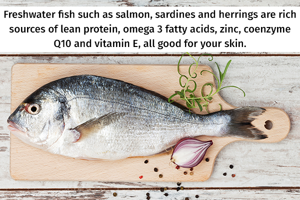 freshwater fish can help promote healthy skin