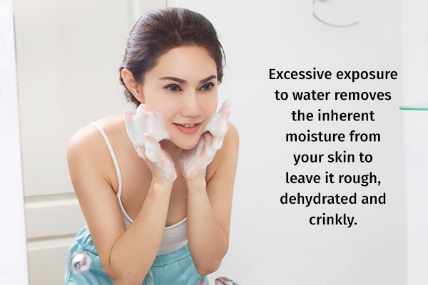 avoid excessive exposure of skin to water
