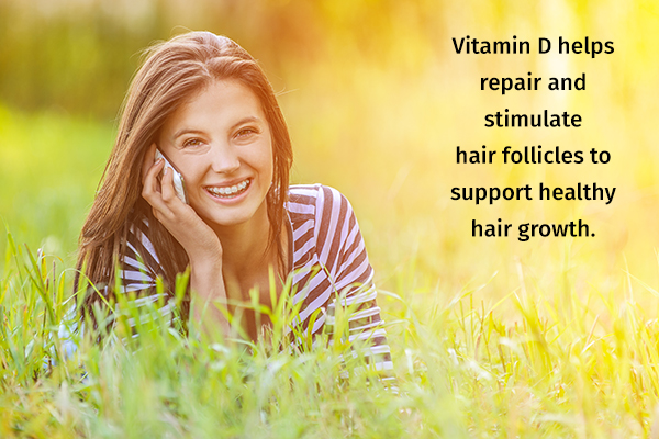 vitamin D helps support healthy hair growth
