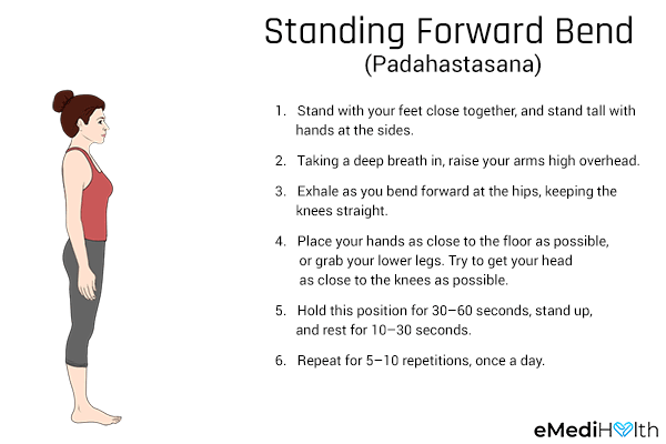 standing forward fold pose