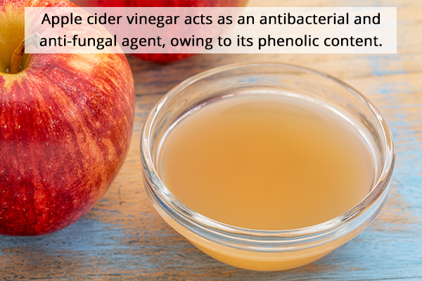 acv rinse and hair mask can be used to combat dandruff
