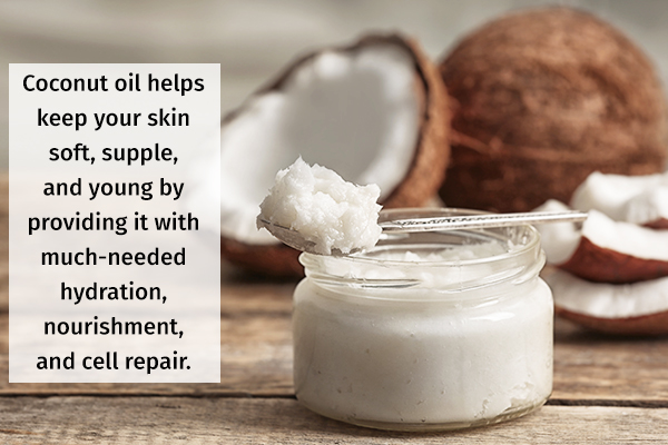 coconut oil is a great skin moisturizer
