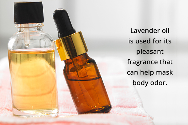 essential oils can help mask the body odor