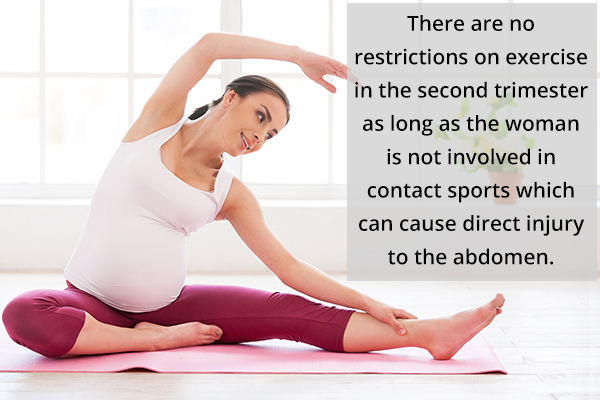 recommended exercises for the second trimester of pregnancy