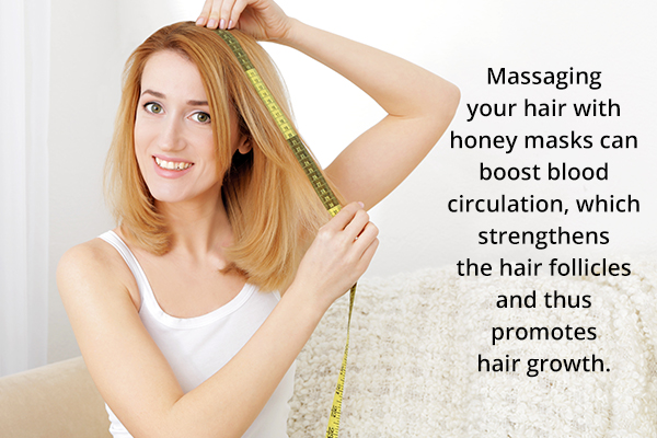 honey can help boost hair growth