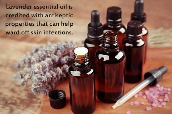 lavender essential oil can help ward off skin infections
