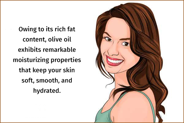 olive oil can help in skin moisturization