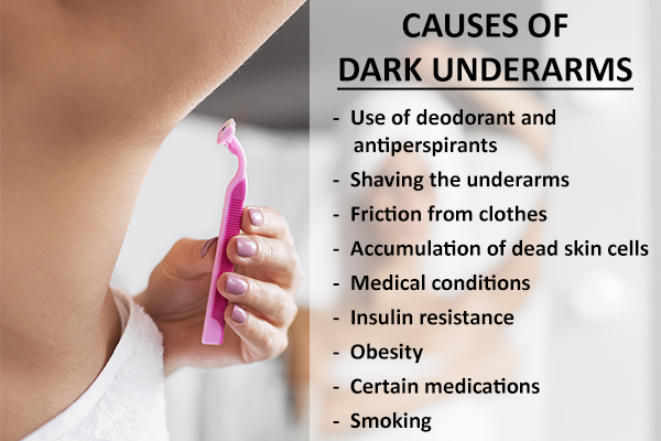 causes behind dark underarms