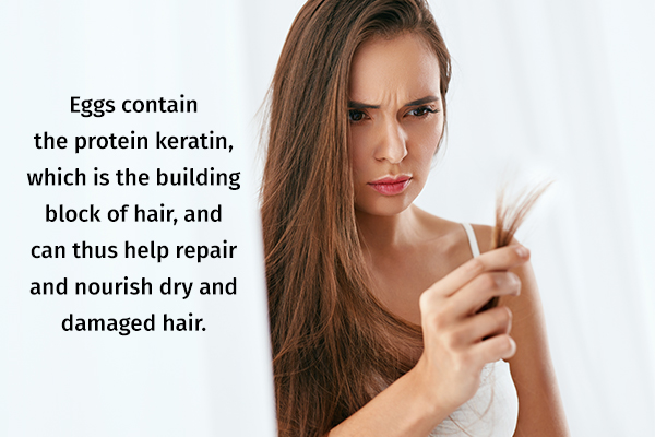 eggs can help repair and nourish dry and damaged hair