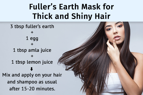 fuller's earth can help you obtain thick and shiny hair