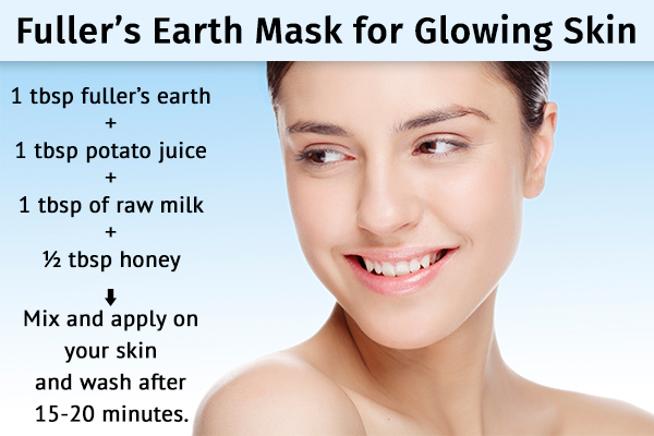 fuller's earth can help impart a glow to your face and skin