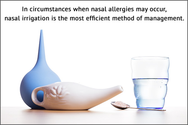 nasal allergies can be curbed by nasal irrigation