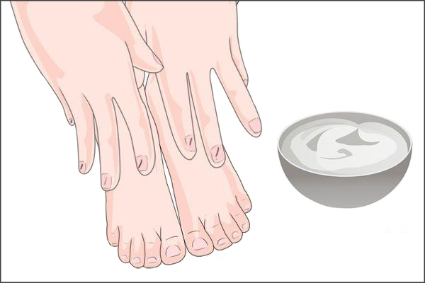 moisturize and massage your feet