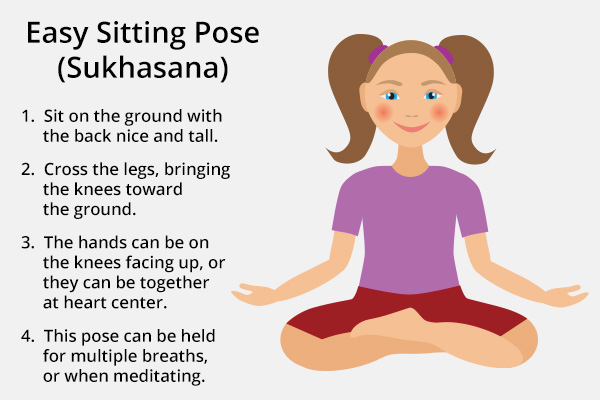 easy sitting pose (sukhasana) for kids