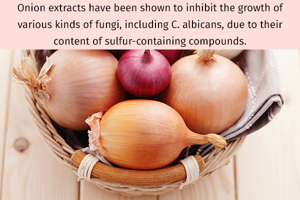 onion extracts help prevent fungal infections