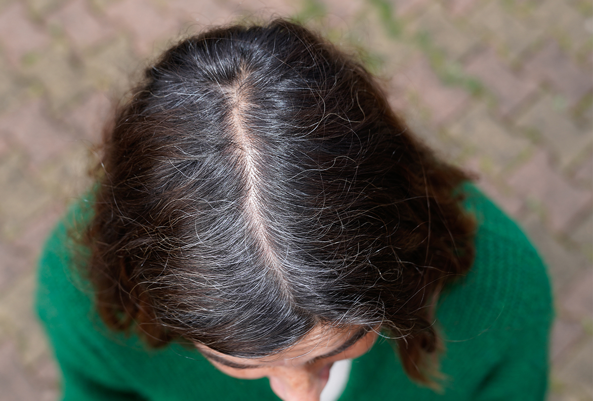 Keratin Treatment on Frizzy Gray Hair