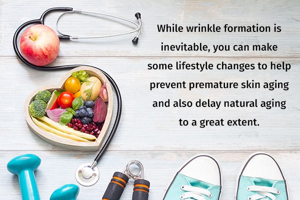 lifestyle changes to prevent wrinkle formation