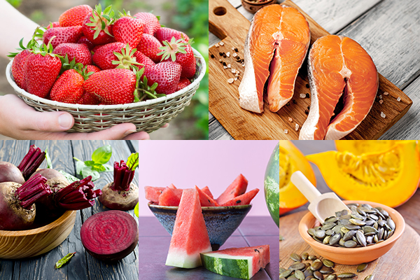 strawberries, salmon, beets, watermelon can help boost dopamine