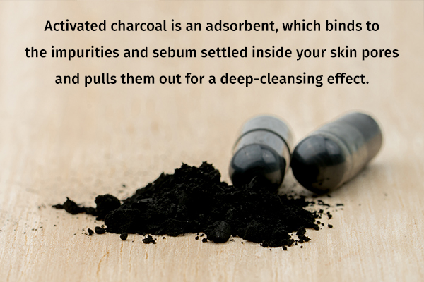 try using activated charcoal for clear, glowing skin