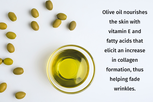 applying olive oil can help fade hand wrinkles