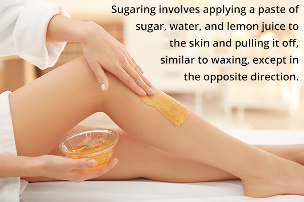 sugaring can help remove unwanted body hair