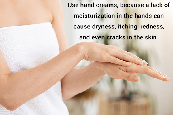 use hand creams for moisturizing your hands