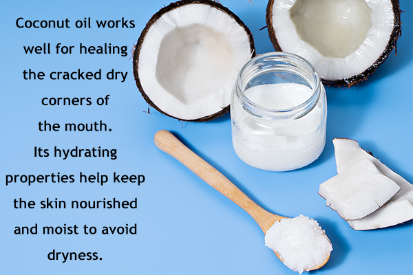 coconut oil can help soothe angular cheilitis discomfort