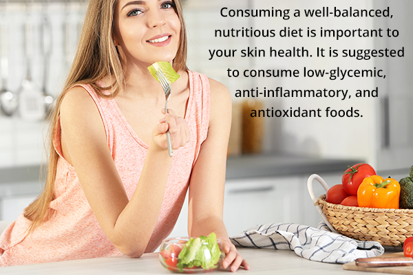 improve your diet to steer clear of acne