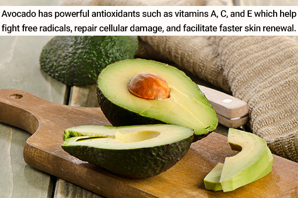 avocados are loaded with nutrients beneficial to skin health