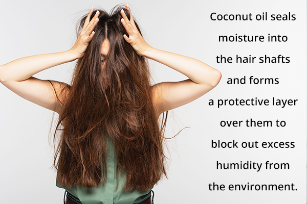 coconut oil can help manage frizzy hair