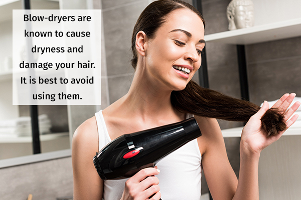 avoid blow-drying wet hair to prevent hair damage