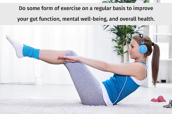 exercise regularly for maintaining healthy gut-brain axis