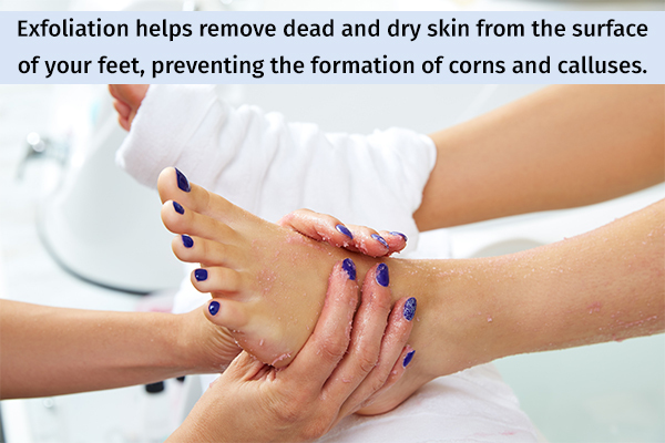 exfoliate your feet regularly