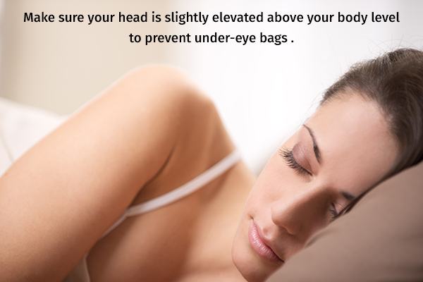 lifestyle changes to manage under-eye bags