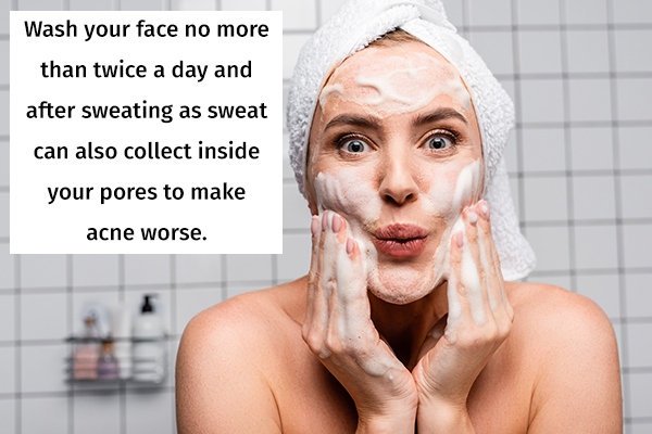 maintain proper skin hygiene to avoid pimple redness