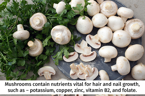 mushroom consumption can be beneficial for nail health