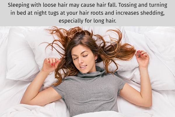 sleeping with untied hair can cause hair damage