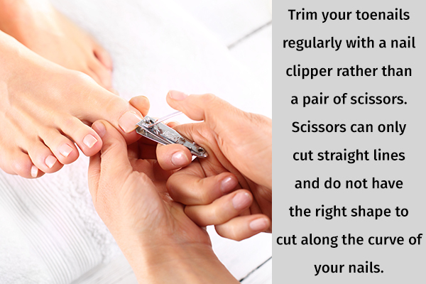 trim your toenails from time to time