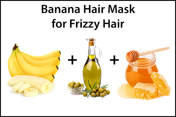 banana hair mask can help manage frizzy hair