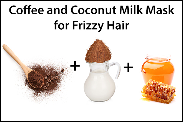 coffee and coconut milk mask to control and manage frizzy hair