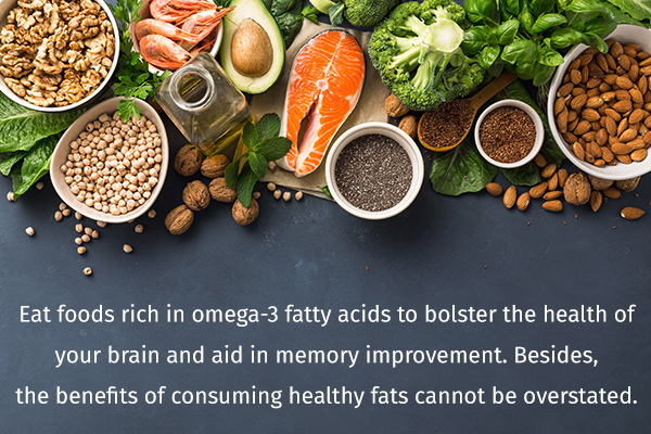 eat foods rich in omega-3 fatty acids to boost brain health