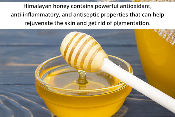 Himalayan wild honey usage can help fix uneven skin tone