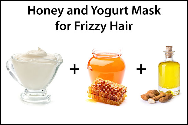 honey and yogurt hair mask can help manage frizzy hair