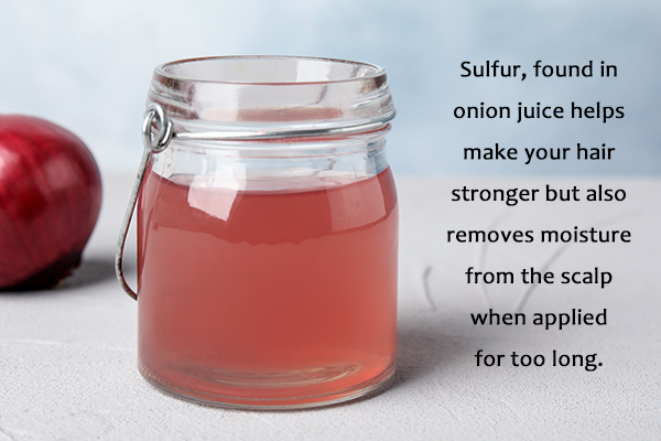 is it advisable to leave onion juice on your hair overnight?