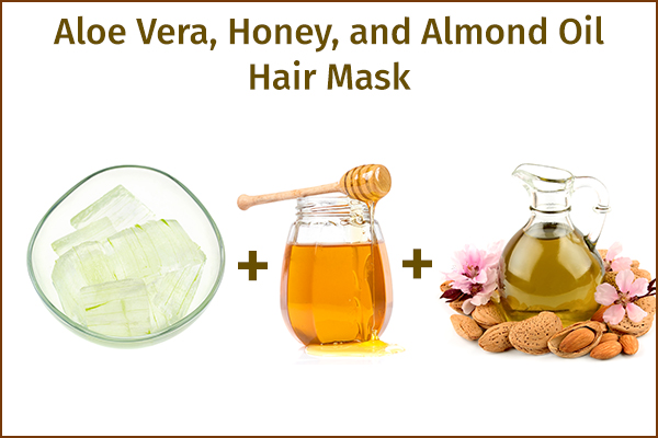 aloe vera gel, almond, honey can be used to repair hair damage