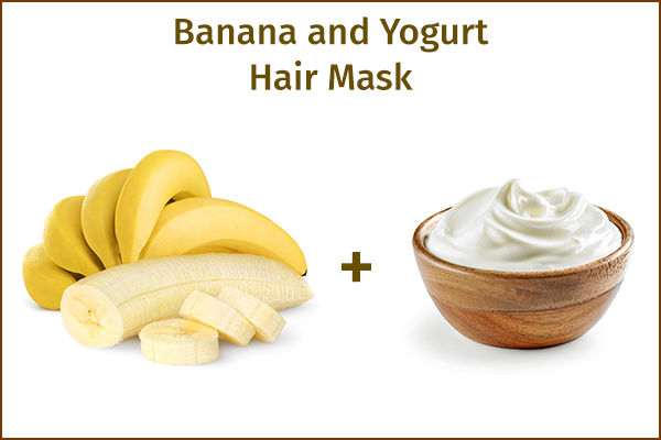 banana-yogurt hair mask to repair damaged hair