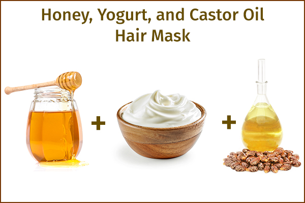 use honey, yogurt, castor oil to help repair hair damage