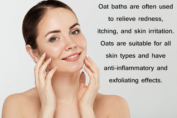 oatmeal can be used to attain healthy, nourished skin